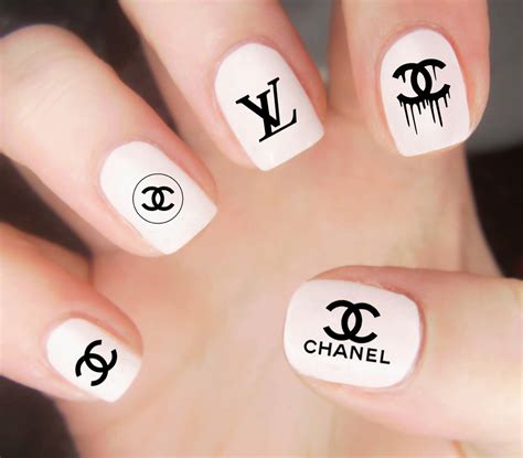 chanel stickers nagels aliexpress|Chanel nail art.